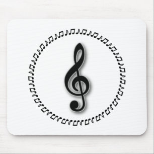 Design der Treble Clef-Musiknote Mousepad
