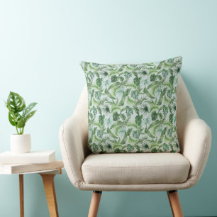 Design der tropischen Animal Print & Greenery Seri Kissen