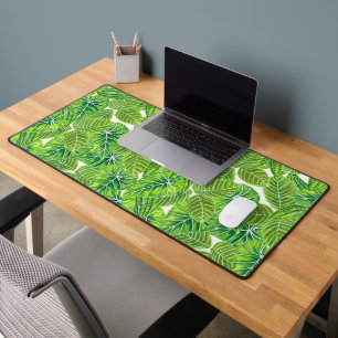 Design der tropischen Blätter in Aquarellen Schreibtischunterlage