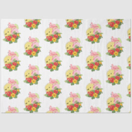Design der tropischen Flamingo-Serie 13 Seidenpapier