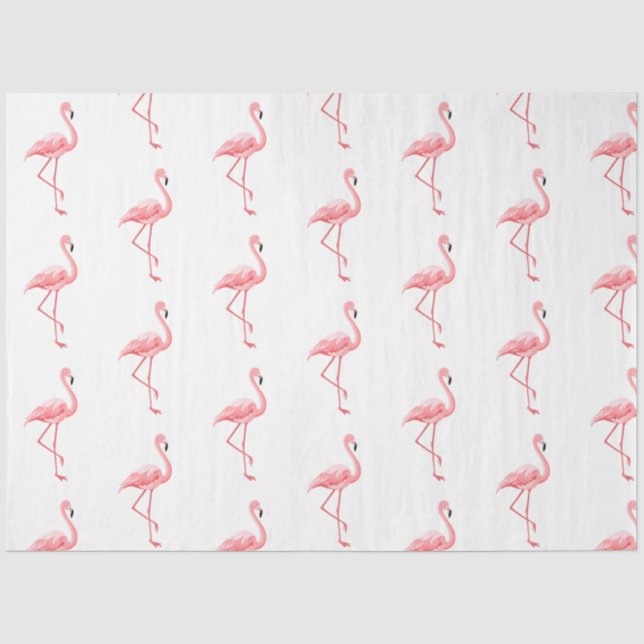 Design der tropischen Flamingo-Serie 14 Seidenpapier (Vorderseite)