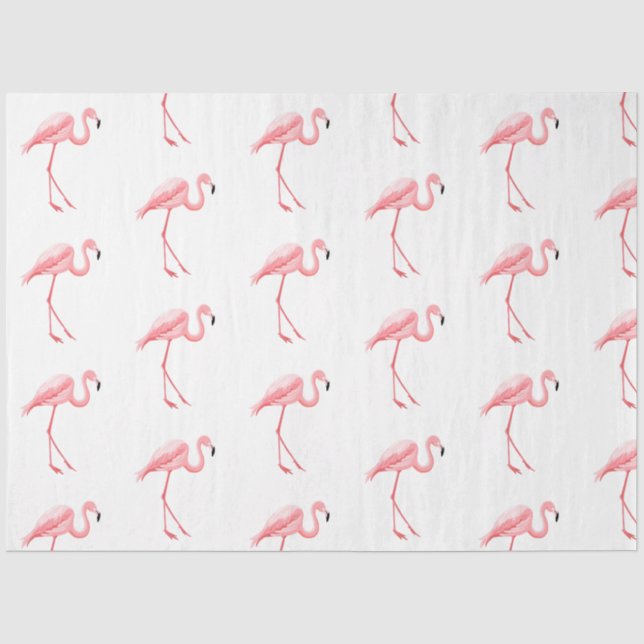 Design der tropischen Flamingo-Serie 15 Seidenpapier (Vorderseite)
