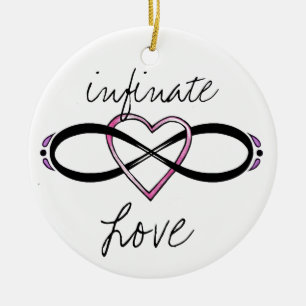 Design der unendlichen Liebe Keramik Ornament
