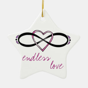 Design der unendlichen Liebe Keramikornament