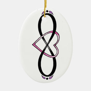 Design der unendlichen Liebe Keramikornament