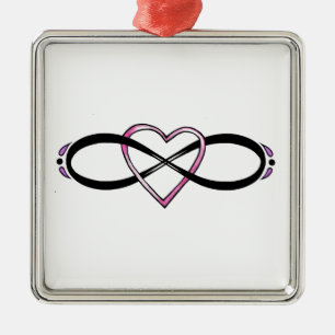 Design der unendlichen Liebe Silbernes Ornament