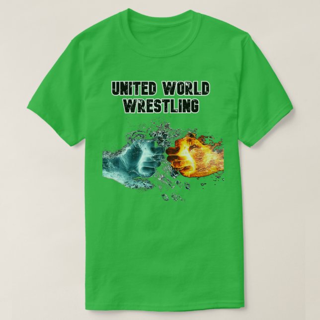 Design der United World Wrestlinge T-Shirt (Design vorne)