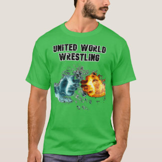 Design der United World Wrestlinge T-Shirt