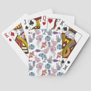 Design der Unterwasserfarben-Reihe 2 Spielkarten