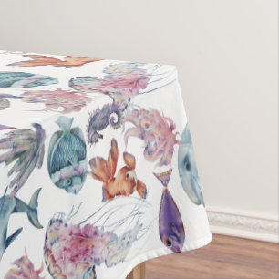 Design der Unterwasserfarben-Reihe 2 Tischdecke