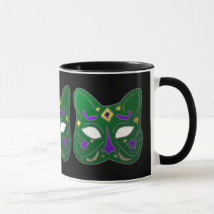 Design der Venezianischen grünen Maske Tasse