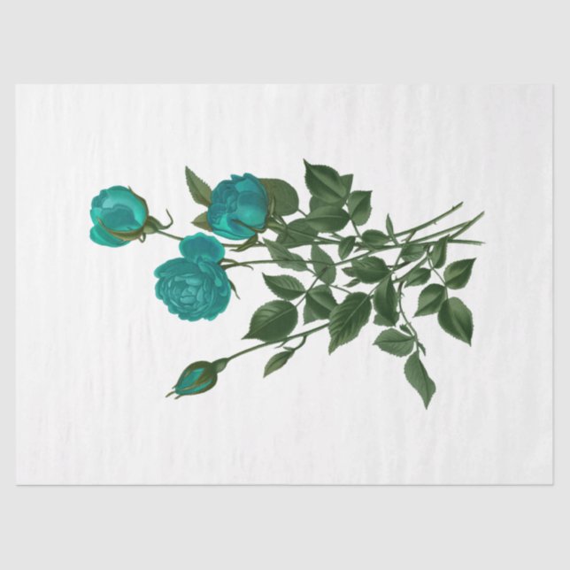 Design der Vintagen Rose 120 Seidenpapier (Vorderseite)