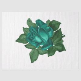 Design der Vintagen Rose 123 Seidenpapier