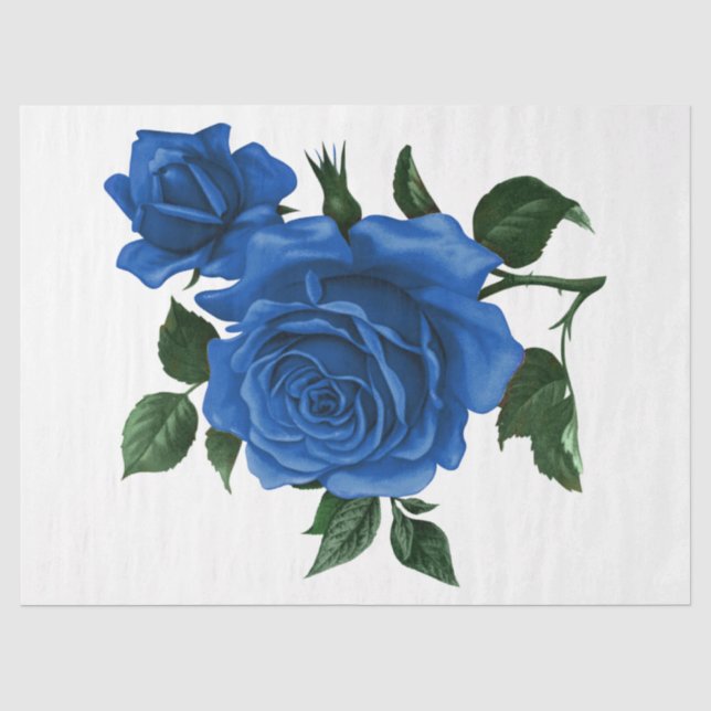 Design der Vintagen Rose 23 Seidenpapier (Vorderseite)