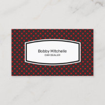 Design der Visitenkarte des Kfz-Händlers