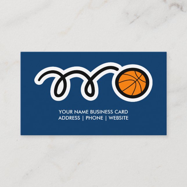 Design der Visitenkarten-Basketball-Visitenkarte f Visitenkarte (Vorderseite)