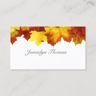 Design der Visitenkarten für Herbst-Herbstlaube Visitenkarte