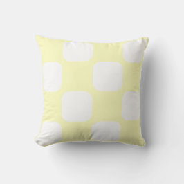 Design der weichen gelben Pastellfarben und des we Kissen
