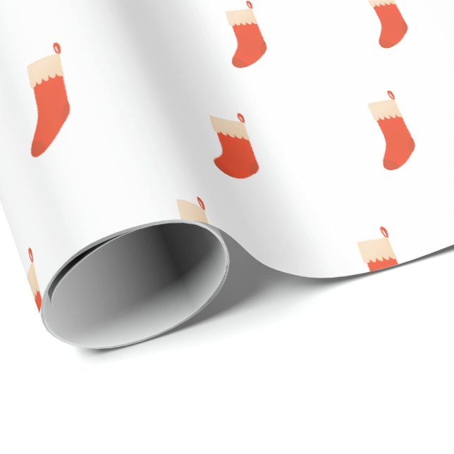 Design der WeihnachtsStrümpfe Geschenkpapier (Rolleneckpunkt)