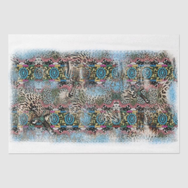 Design der Western-Serie 29 Seidenpapier (Vorderseite)
