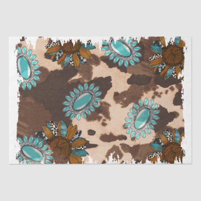 Design der Western-Serie 30 Seidenpapier (Vorderseite)