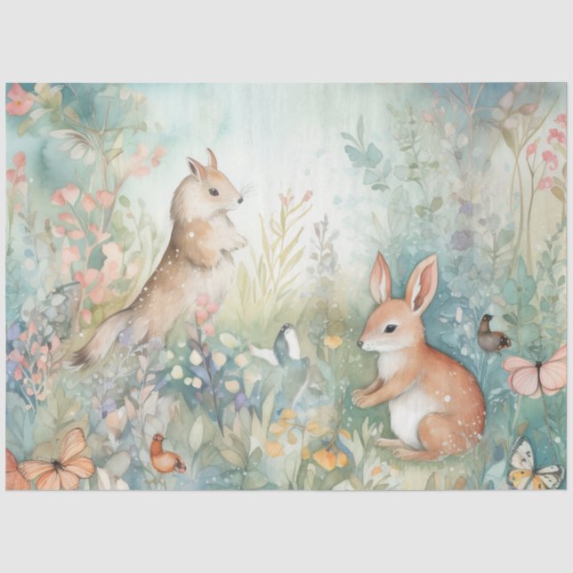 Design der Whimsikholzserie 8 Seidenpapier (Vorderseite)