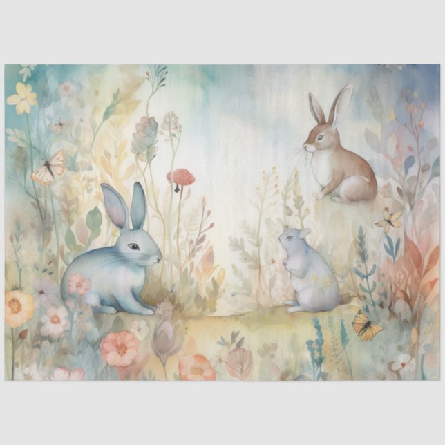 Design der whimsisikischen Holzlandserie 2 Seidenpapier (Vorderseite)