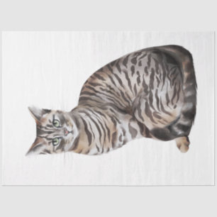 Design der Wildkatzen 6 Seidenpapier