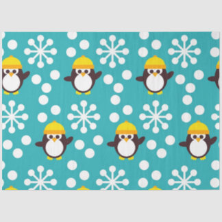 Design der Winterpinguin-Serie 3 Seidenpapier