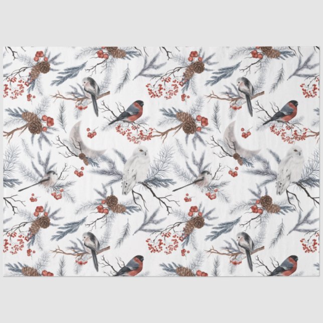 Design der Winterwaldlandserie 11 Seidenpapier (Vorderseite)