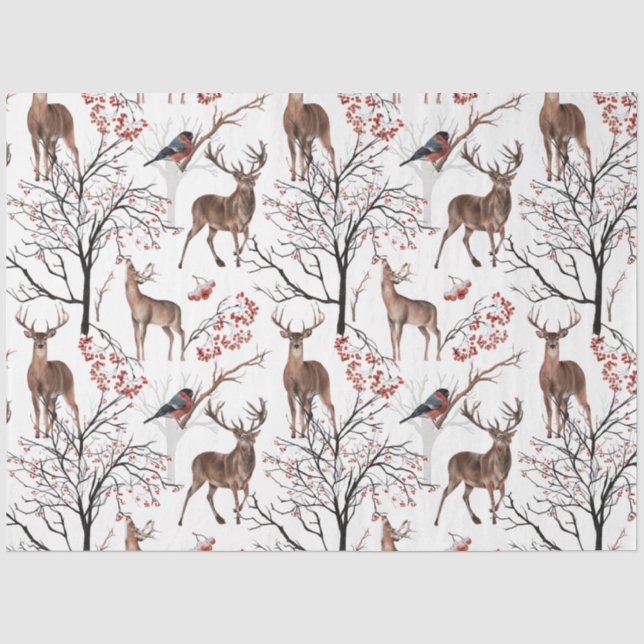 Design der Winterwaldlandserie 13 Seidenpapier (Vorderseite)