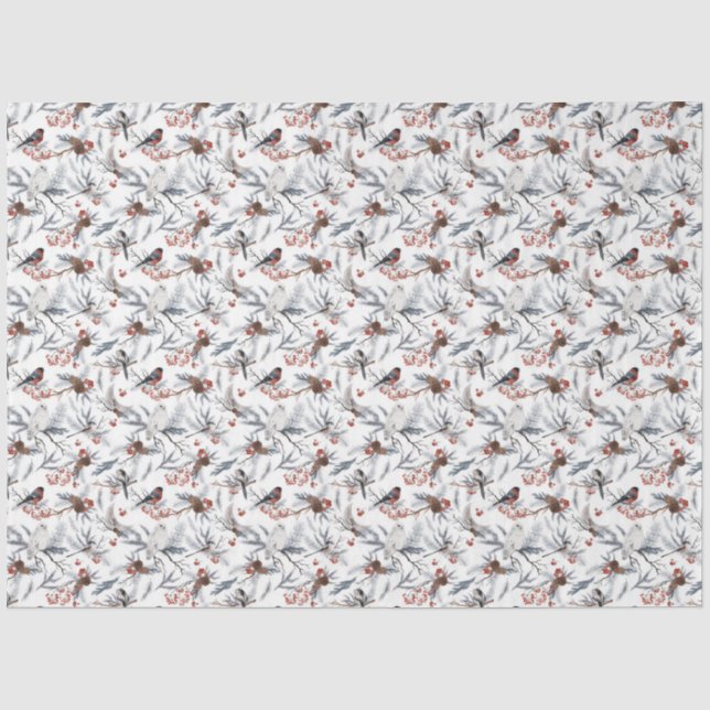 Design der Winterwaldlandserie 6 Seidenpapier (Vorderseite)