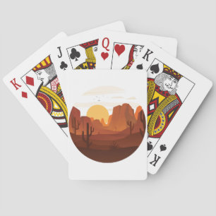 Design der Wüste Dune Spielkarten