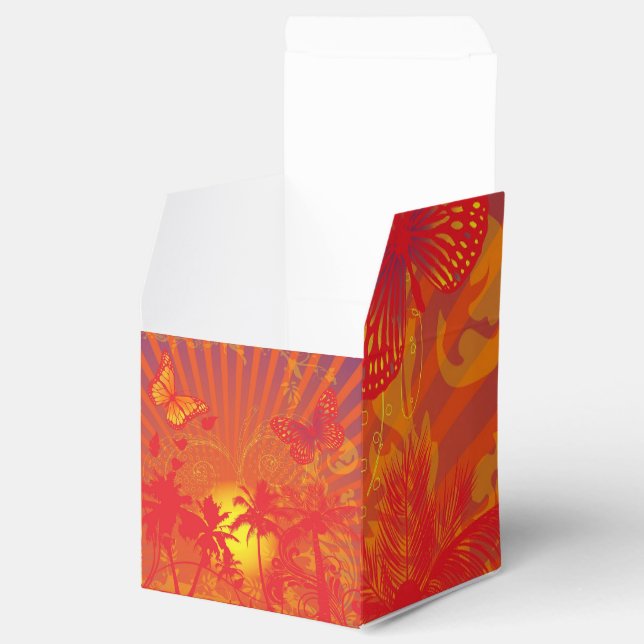 Design der Wüstenpalmen Geschenkschachtel (Geöffnet)