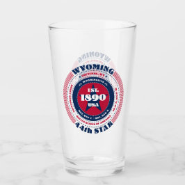 Design der Wyoming Circular Typografy Glas