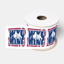 Design der "Wyoming State Flag"-Typografie