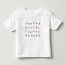 Design der Yoga-Posen für Einhorn Kleinkind T-shirt