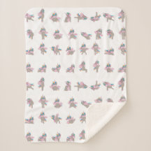 Design der Yoga-Posen für Einhorn