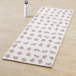 Design der Yoga-Posen für Einhorn Yogamatte