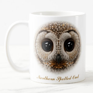 Design der zweiseitigen Gepunkteten Owl Coffee Tas Kaffeetasse