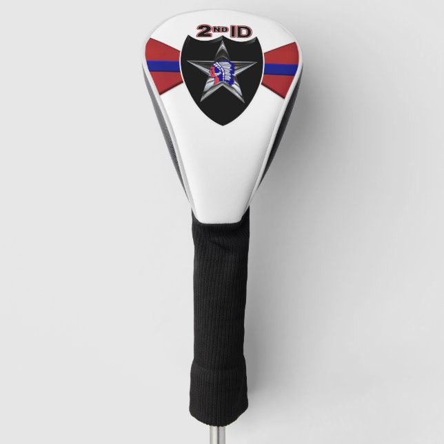 Design der zweiten Abteilung Infanterie "Indianhea Golf Headcover (Vorderseite)