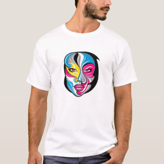 Design des abstrakten Face Art Logos T-Shirt