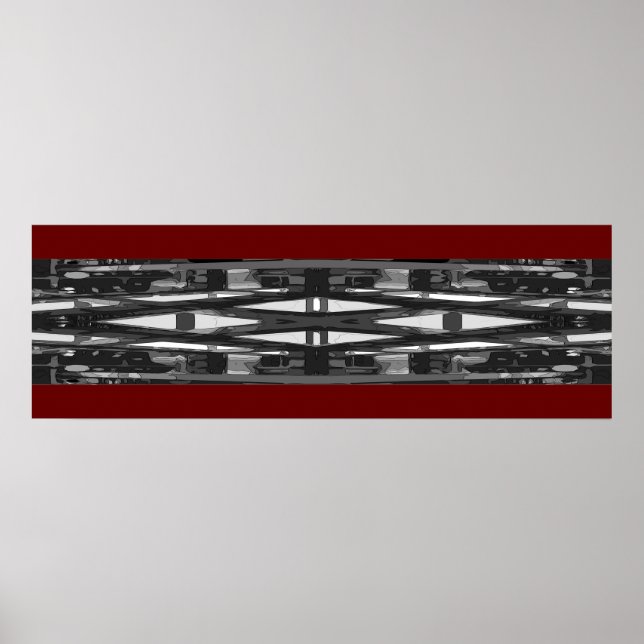 Design des abstrakten Fotos; 12x36" Poster (Vorne)
