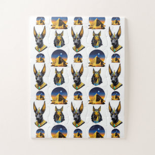 Design des alten Ägypten Pyramide Anubis Muster