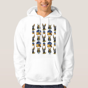 Design des alten Ägypten Pyramide Anubis Muster Hoodie