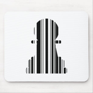 Design des BAR CODE-Schachstückmusters Mousepad