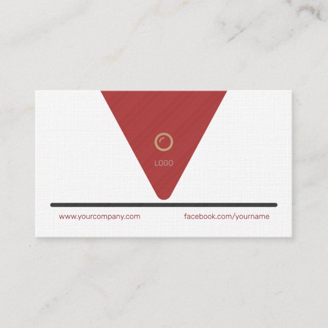 Design des Beruflichen Visitenkarten-Logos Visitenkarte (Vorderseite)