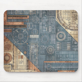Design des Blueprints - Dekor des Architekten Mousepad