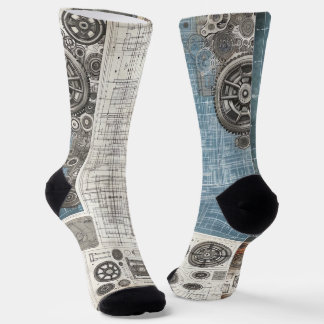 Design des Blueprints - Dekor des Architekten Socken