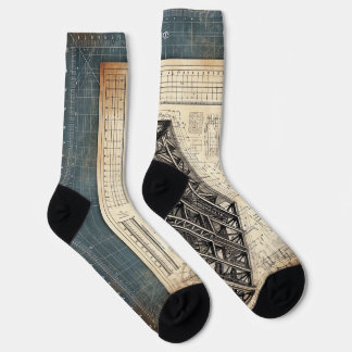 Design des Blueprints - Dekor des Architekten Socken
